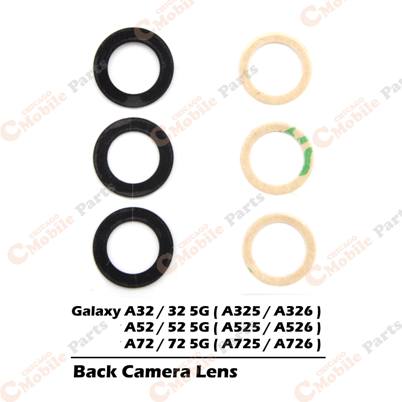 Galaxy A32 / A32 5G / A52 / A52 5G / A72 / A72 5G Rear Back Camera Lens