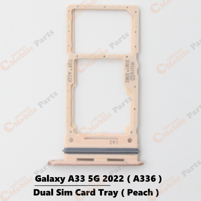 Galaxy A33 5G 2022 Dual Sim Card Tray Holder ( A336 / Dual / Peach )