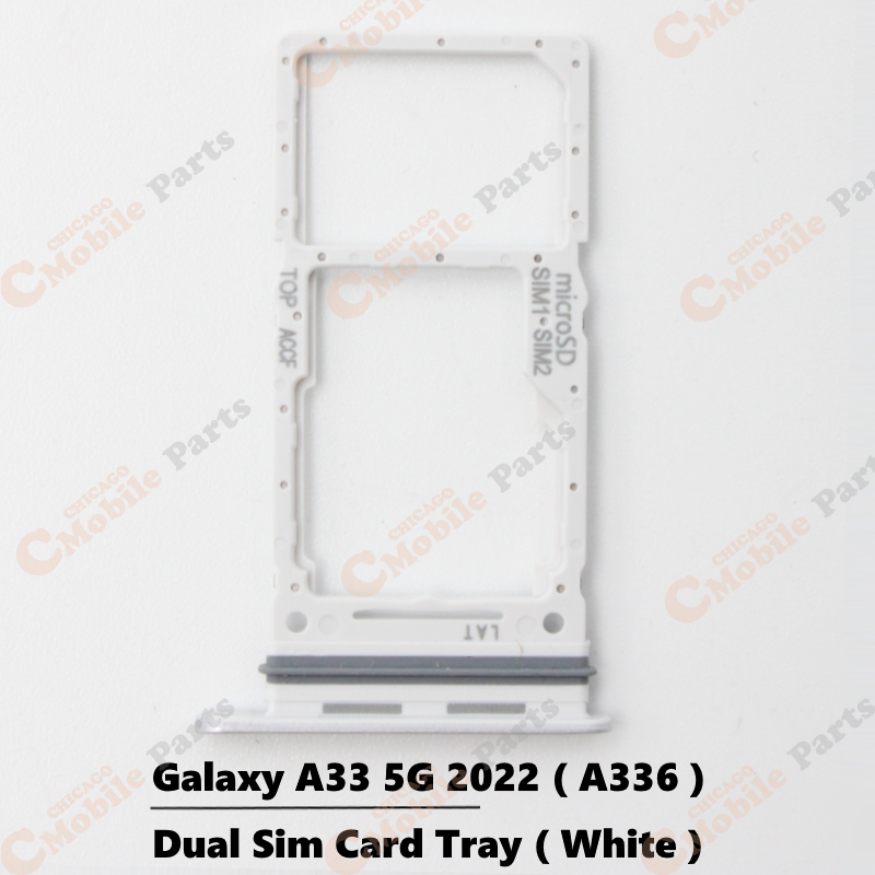 Galaxy A33 5G 2022 Dual Sim Card Tray Holder ( A336 / Dual / White )