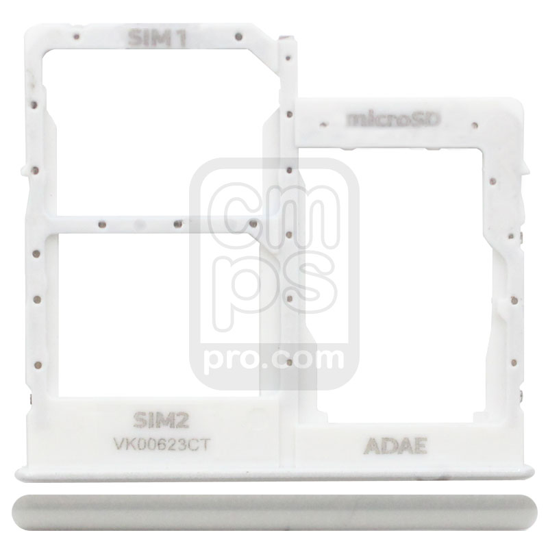Galaxy A41 Dual Sim Card Tray Holder ( A415 / Dual / Prism Crush White )