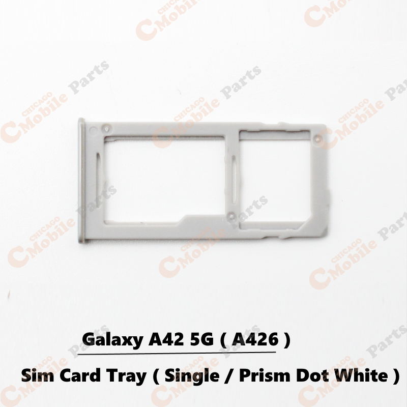 Galaxy A42 5G Sim Card Tray Holder ( A426 / Single / Prism Dot White )