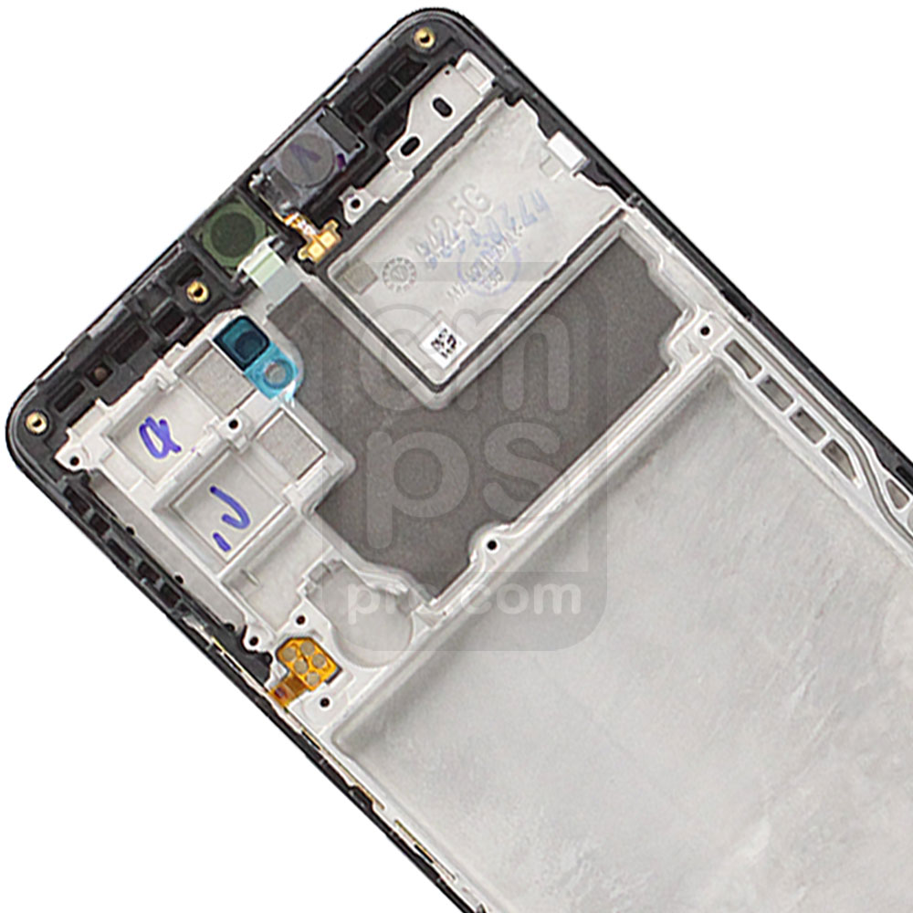 Galaxy A42 5G OLED Screen Assembly with Frame (Pre-installed Small Components) - ( A426 / OEM Grade / Black )