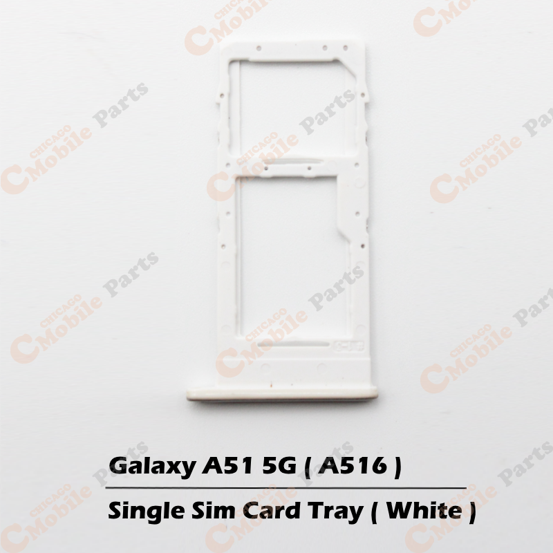 Galaxy A51 5G Single Sim Card Tray Holder ( A516 / Single / Prism Cube White )