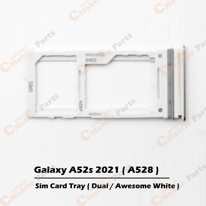 Galaxy A52s 2021 Dual Sim Card Tray Holder ( A528 / Dual / Awesome White )