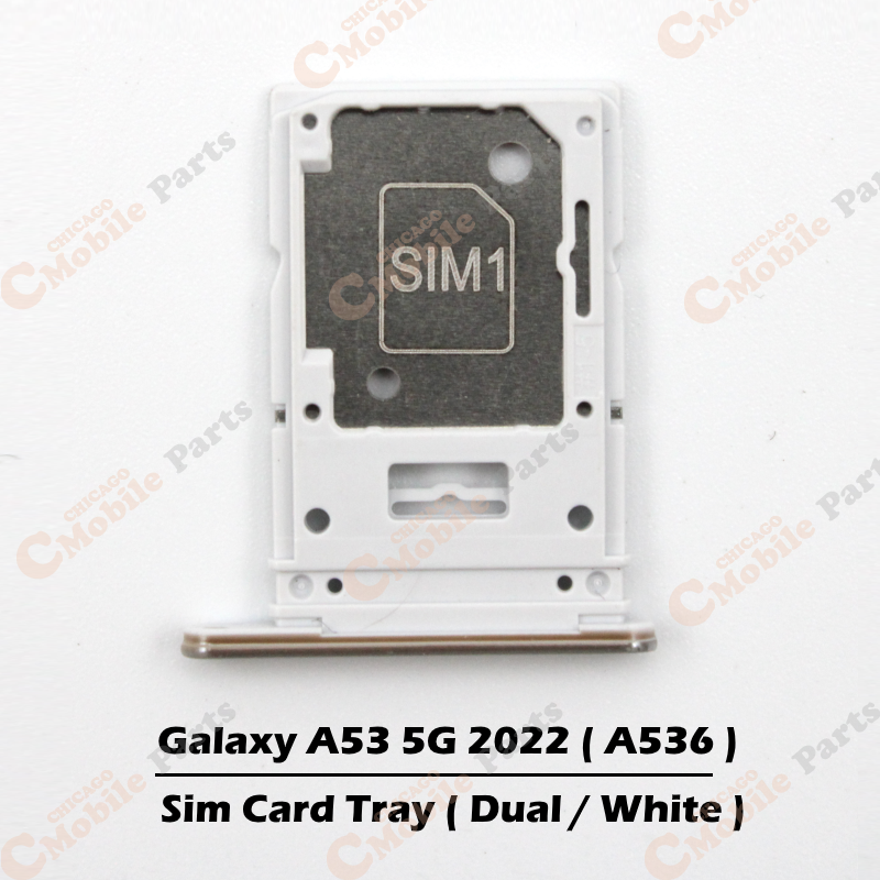 Galaxy A53 5G 2022 Dual Sim Card Tray Holder ( A536 / Dual / White )