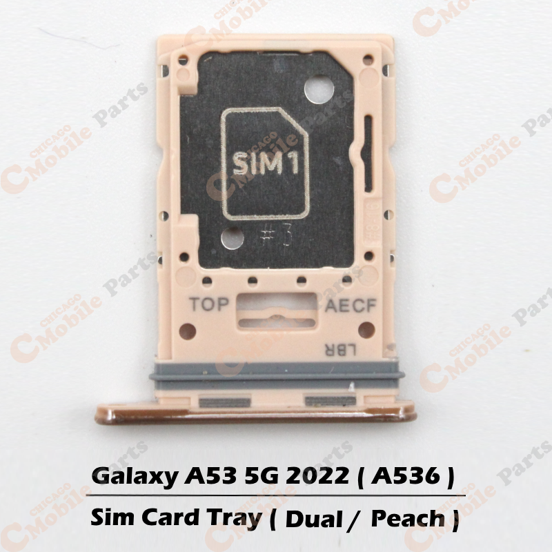 Galaxy A53 5G 2022 Dual Sim Card Tray Holder ( A536 / Dual / Peach )