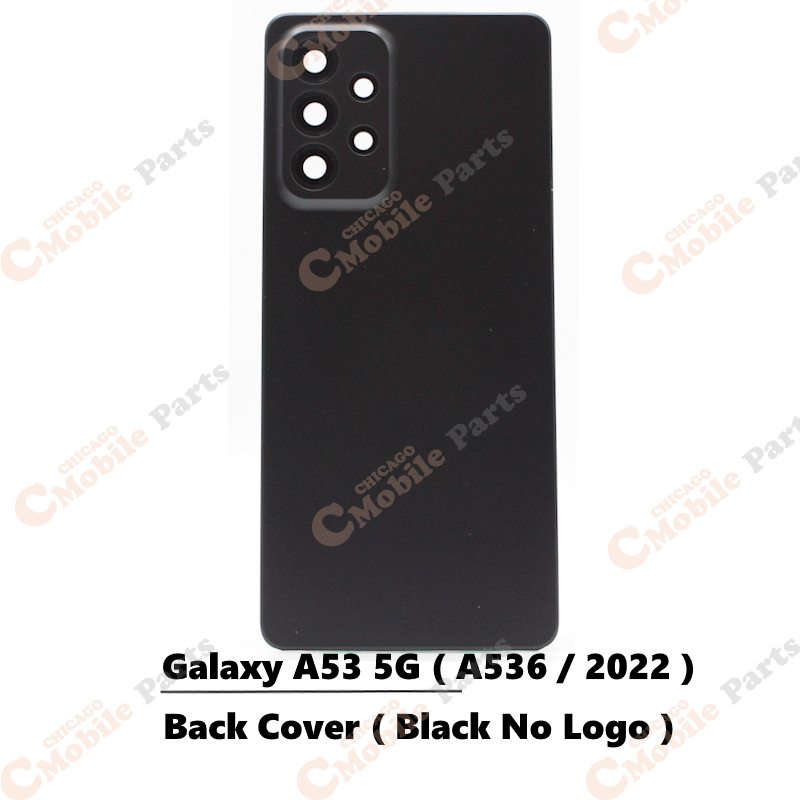 Galaxy A53 5G 2022 Back Cover / Back Door ( A536 / Black / No Logo )