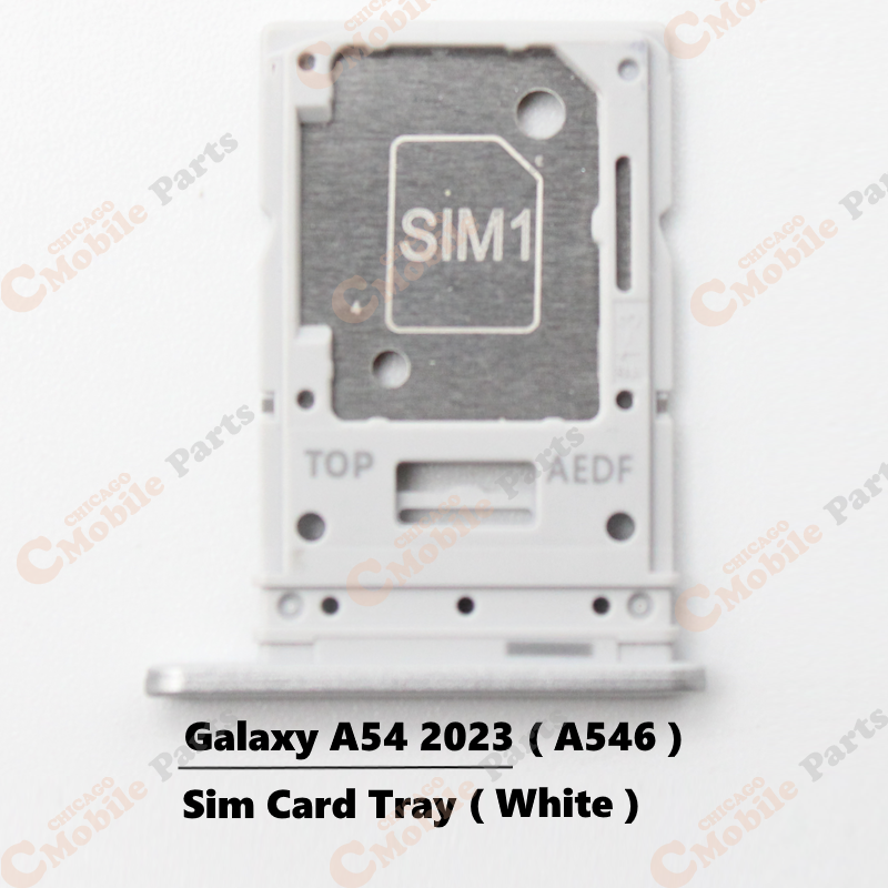 Galaxy A54 2023 Single Sim Card Tray Holder ( A546 / White )