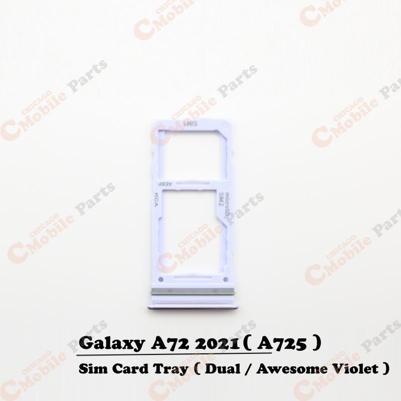 Galaxy A72 2021 Dual Sim Card Tray Holder ( A725 / Dual / Awesome Violet )