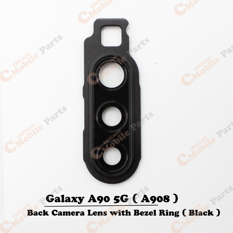 Galaxy A90 5G Rear Back Camera Lens with Bezel Ring ( A908 / Black )