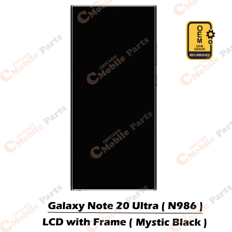 Galaxy Note 20 Ultra OLED LCD Assembly ( N985 / N986 / Refurbished OEM / Mystic Black )