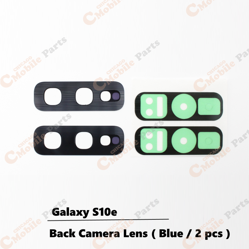 Galaxy S10e Rear Back Main Camera Lens ( Prism Blue / 2 Pcs )