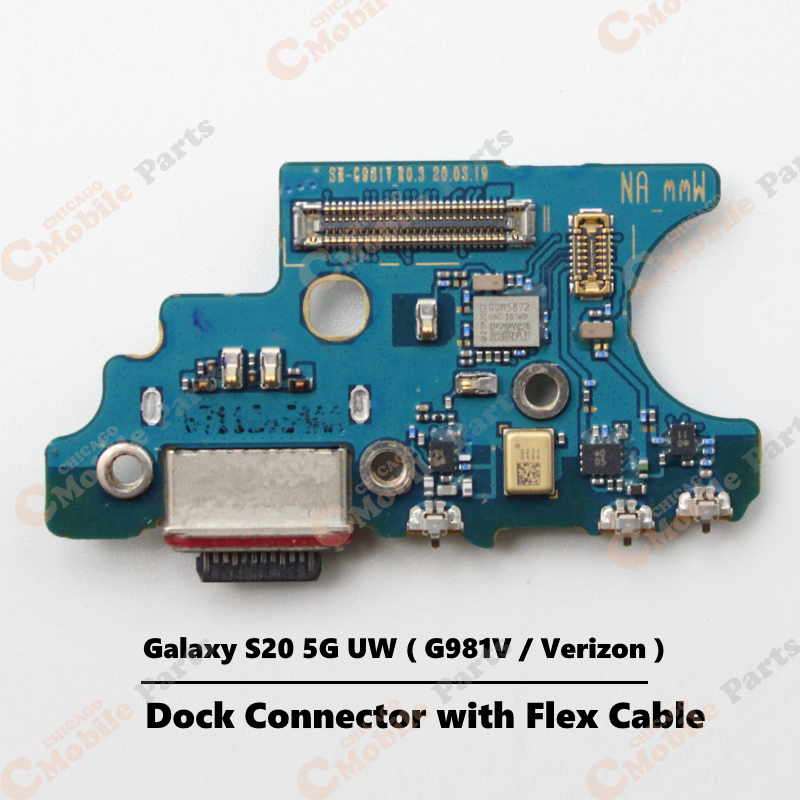 Galaxy S20 5G UW Dock Connector Charging Port Board ( G981V / Verizon )