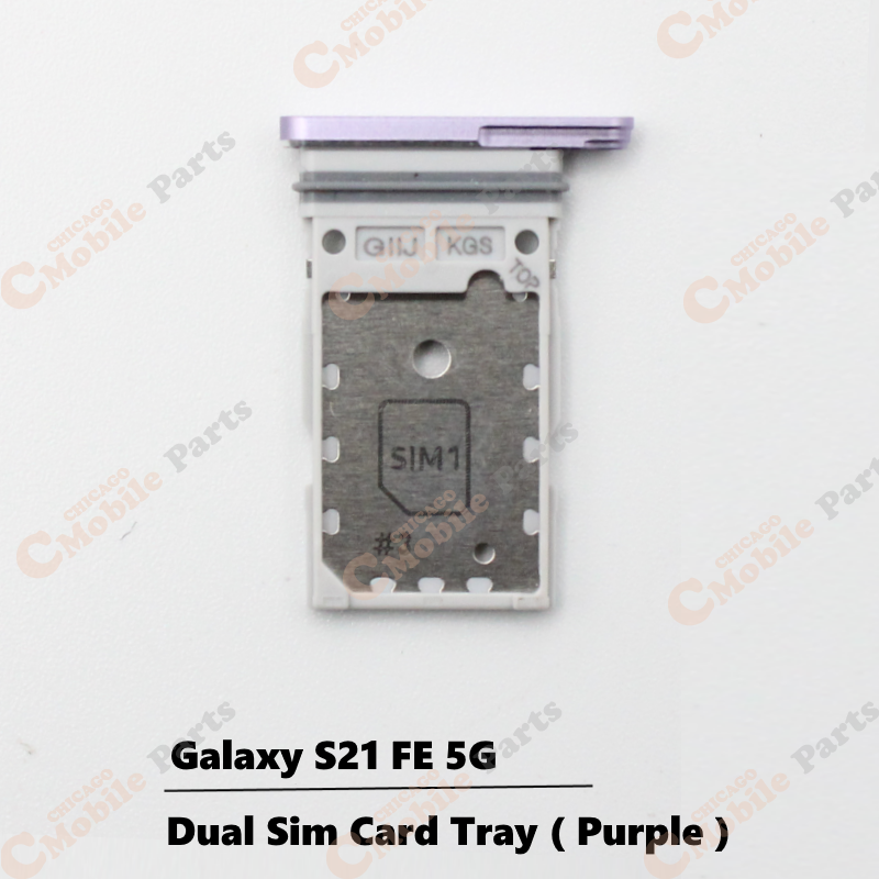 Galaxy S21 FE 5G Dual Sim Card Tray Holder ( Dual / Purple )