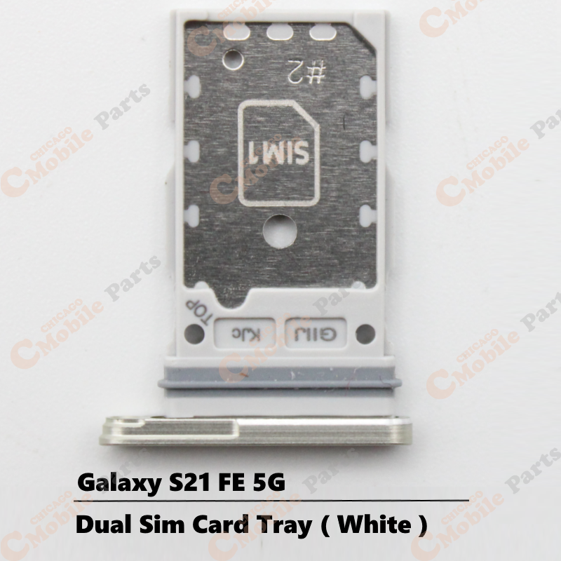 Galaxy S21 FE 5G Dual Sim Card Tray Holder ( Dual / White )