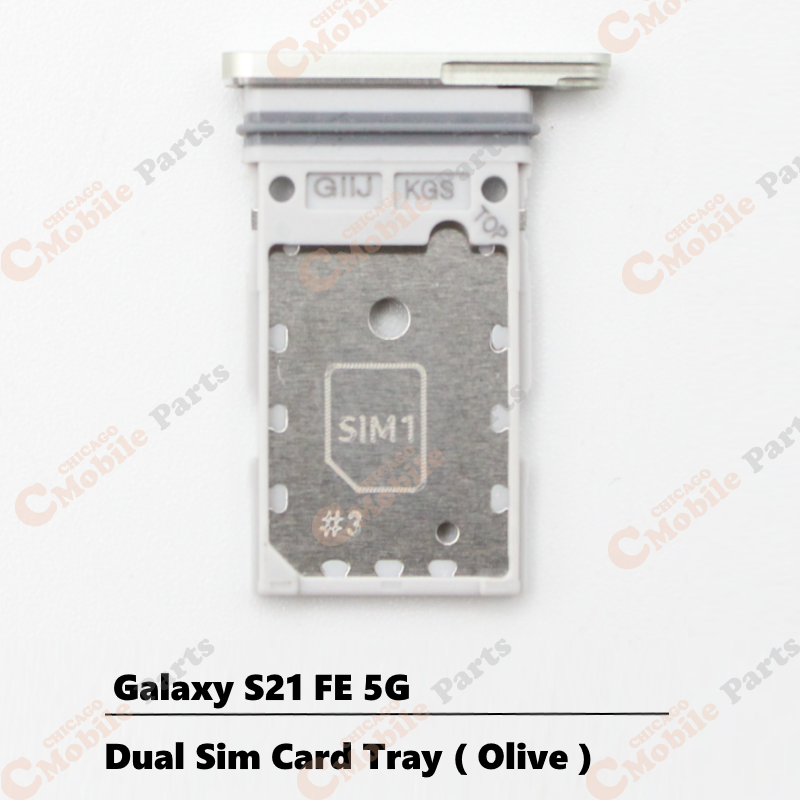 Galaxy S21 FE 5G Dual Sim Card Tray Holder ( Dual / Olive )