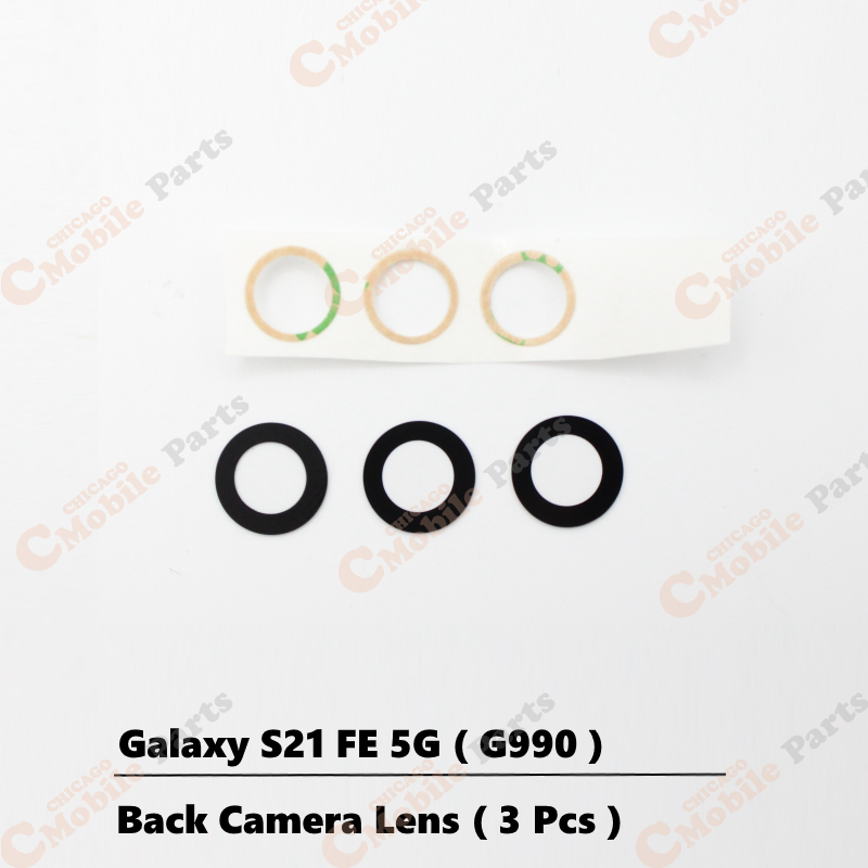 Galaxy S21 FE 5G Rear Back Camera Lens ( G990 / 3 Pcs )