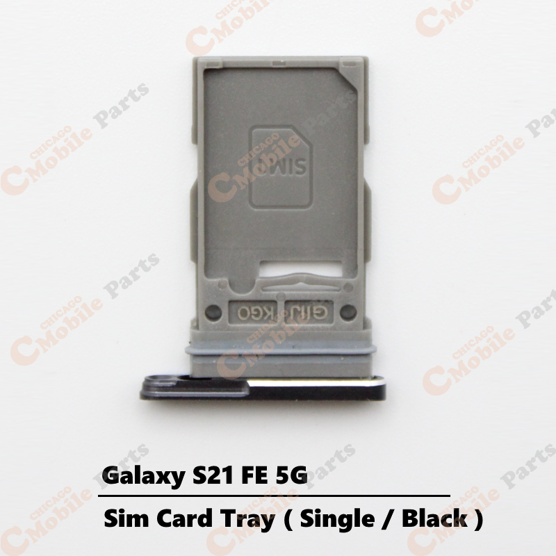 Galaxy S21 FE 5G Single Sim Card Tray Holder ( Single / Black )