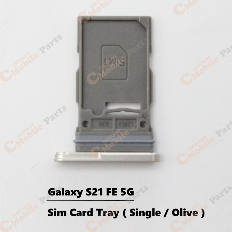 Galaxy S21 FE 5G Single Sim Card Tray Holder ( Single / Olive )