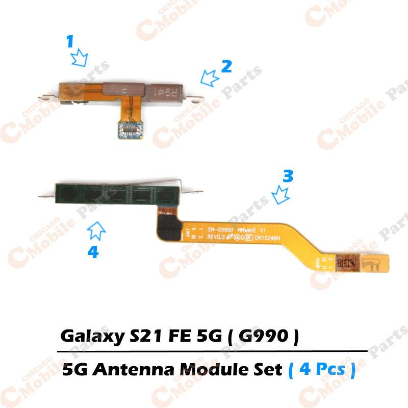 Galaxy S21 FE 5G Antenna Flex Cable Module Set ( G990 / 4 Pcs )