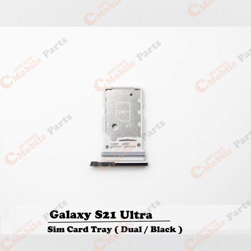 Galaxy S21 Ultra Dual Sim Card Tray Holder ( Dual / Phantom Black )