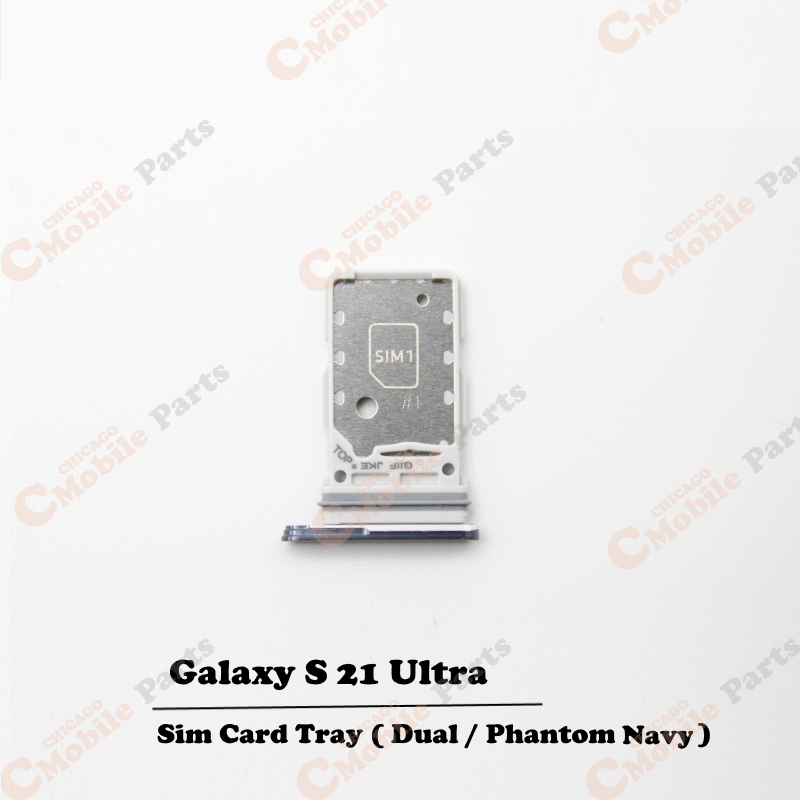 Galaxy S21 Ultra Dual Sim Card Tray Holder ( Dual / Phantom Navy )