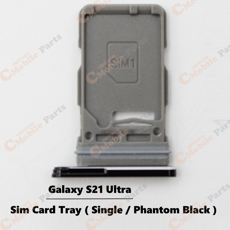 Galaxy S21 Ultra Sim Card Tray Holder ( Single / Phantom Black )