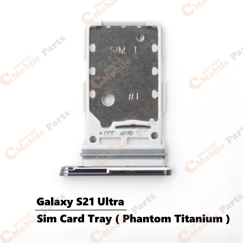 Galaxy S21 Ultra Dual Sim Card Tray Holder ( Dual / Phantom Titanium )