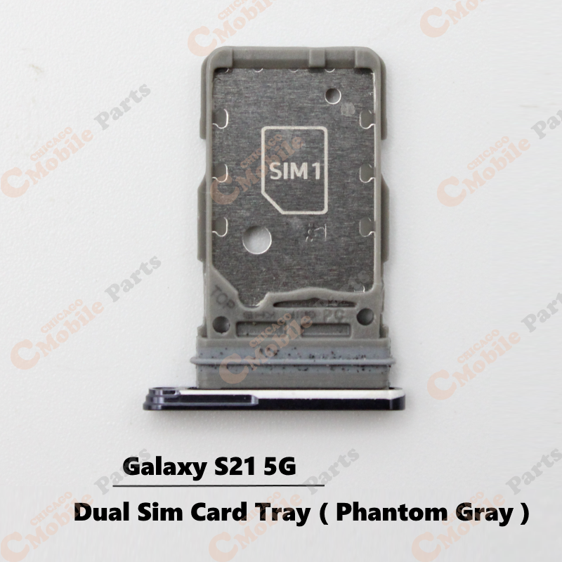 Galaxy S21 5G Dual Sim Card Tray Holder ( Dual / Phantom Gray )