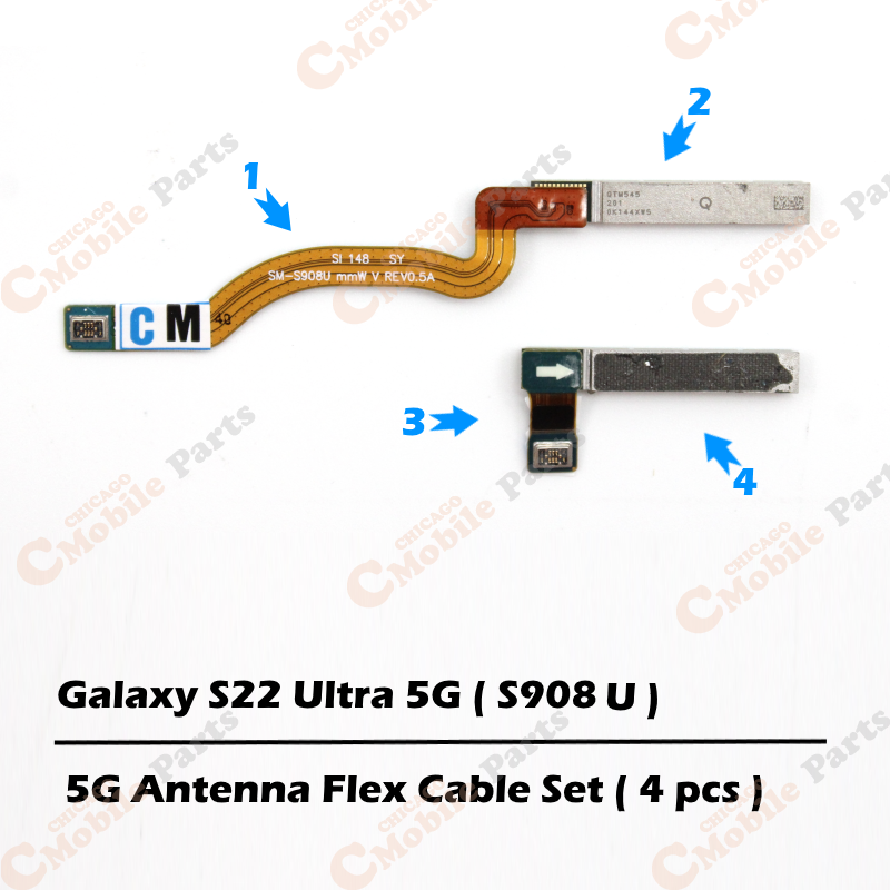 Galaxy S22 Ultra 5G Antenna Module Set ( S908U / 4 Pcs )