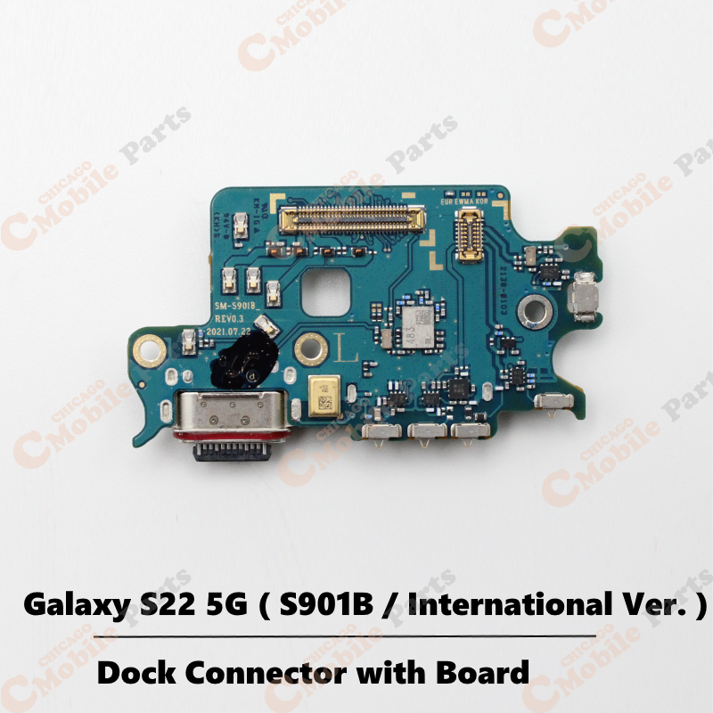 Galaxy S22 5G Dock Connector Charging Port with Board ( S901B / International Version )