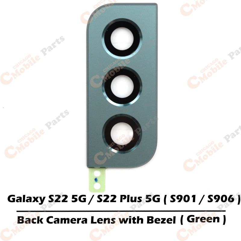 Galaxy S22 / S22 Plus Rear Back Camera Lens with Bezel ( S901 / S906 / Green )