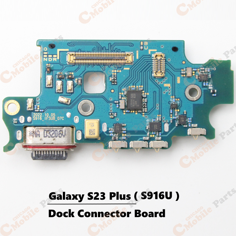 Galaxy S23 Plus 5G Dock Connector Charging Port Board  With Sim Card Reader ( S916U / US Version )