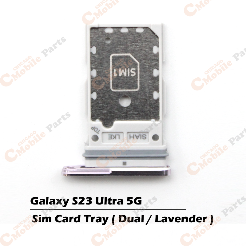 Galaxy S23 Ultra 5G Dual Sim Card Tray Holder ( S918 / Dual / Lavender )