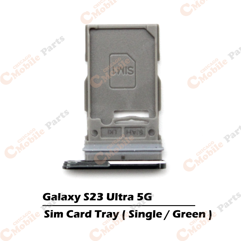 Galaxy S23 Ultra 5G Single Sim Card Tray Holder ( S918 / Single / Green )