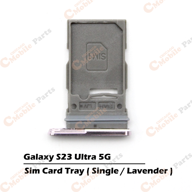 Galaxy S23 Ultra 5G Single Sim Card Tray Holder ( S918 / Single / Lavender )