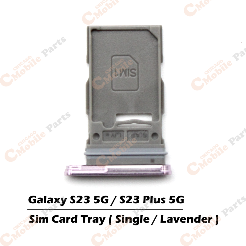 Galaxy S23 5G / S23 Plus 5G Single Sim Card Tray Holder ( S911 / S916 / Single ) - Lavender