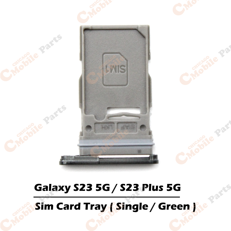 Galaxy S23 5G / S23 Plus 5G Single Sim Card Tray Holder ( S911 / S916 / Single ) - Green