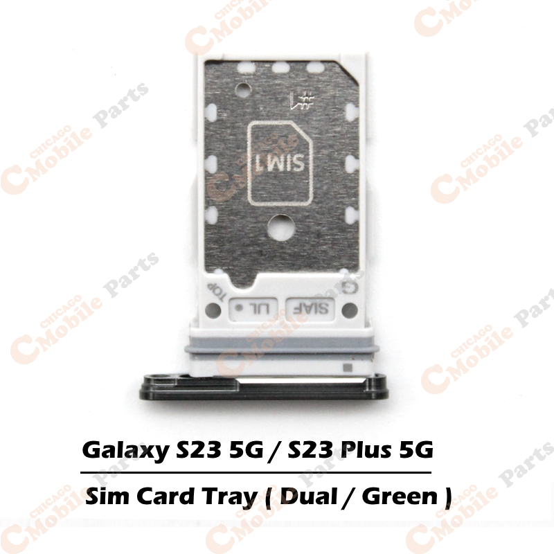 Galaxy S23 5G / S23 Plus 5G Dual Sim Card Tray Holder ( S911 / S916 / Dual ) - Green