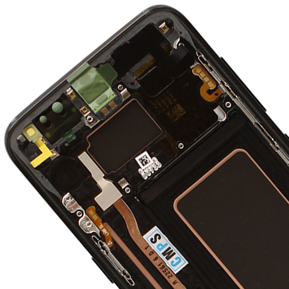 Galaxy S8 Plus LCD Screen Assembly with Frame (Pre-installed Small Components) - ( OEM Grade / Midnight Black )