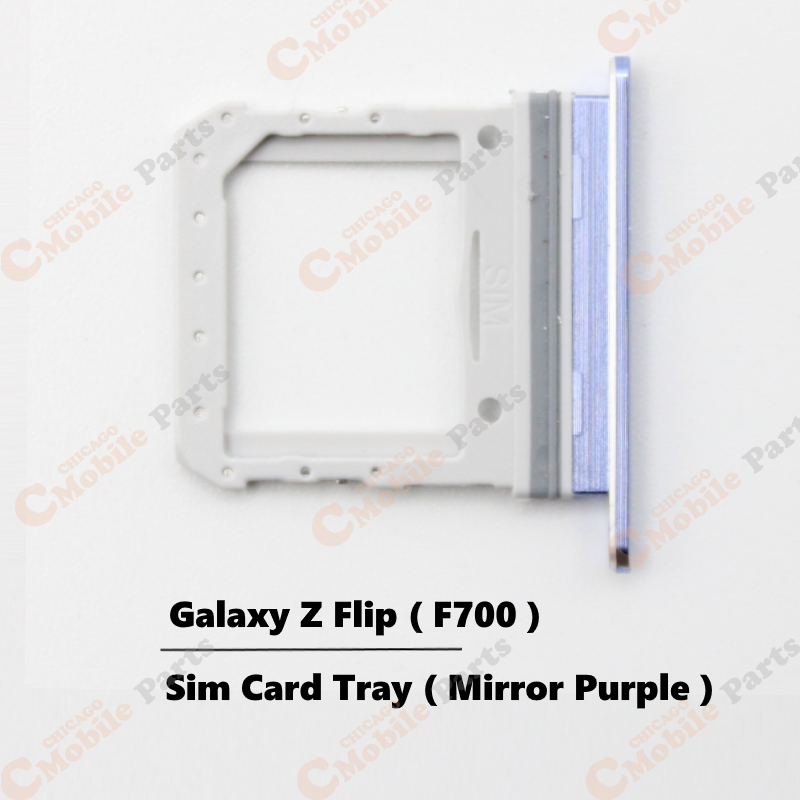 Galaxy Z Flip Sim Card Tray Holder ( F700 / Mirror Purple )