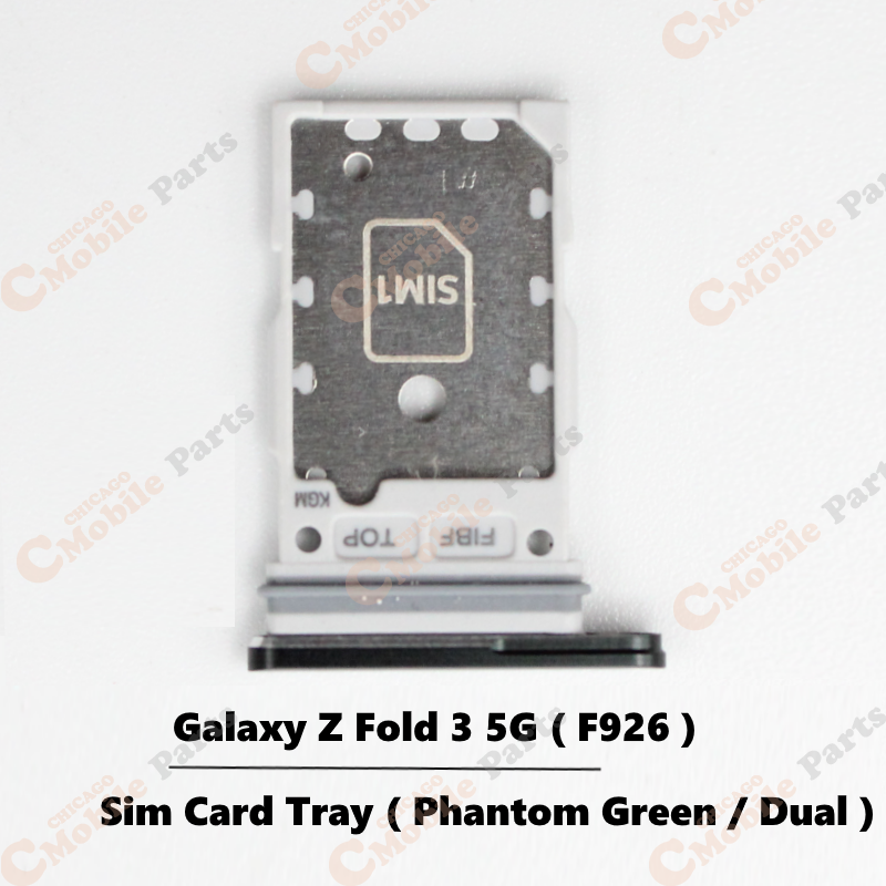 Galaxy Z Fold 3 5G Dual Sim Card Tray Holder  ( F926 / Dual / Phantom Green )