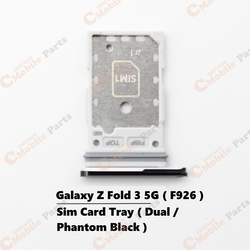 Galaxy Z Fold 3 5G Dual Sim Card Tray Holder ( F926 / Dual / Phantom Black )