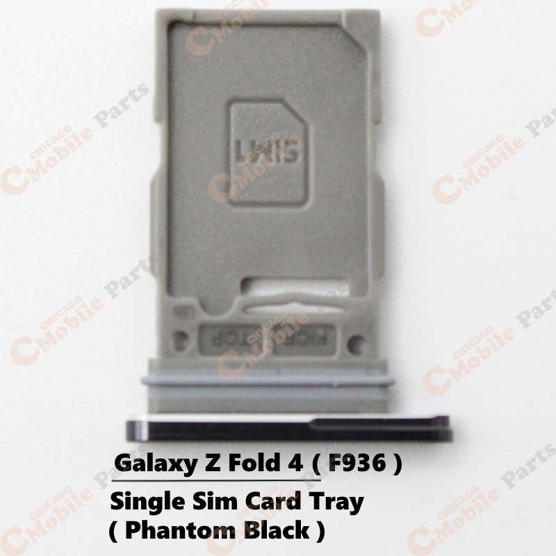 Galaxy Z Fold 4 5G Single Sim Card Tray Holder ( F936 / Single /  Phantom Black )