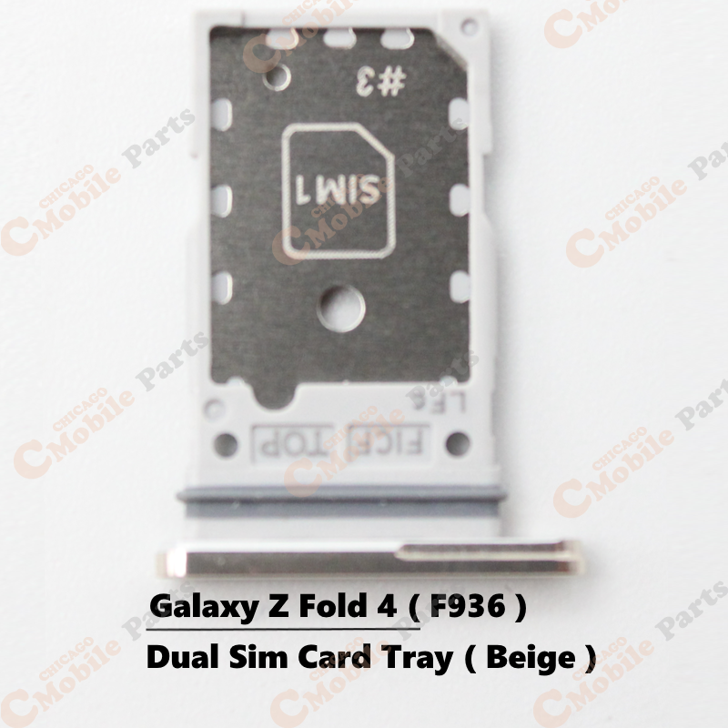 Galaxy Z Fold 4 Dual Sim Card Tray Holder ( F936 / Beige / Dual )