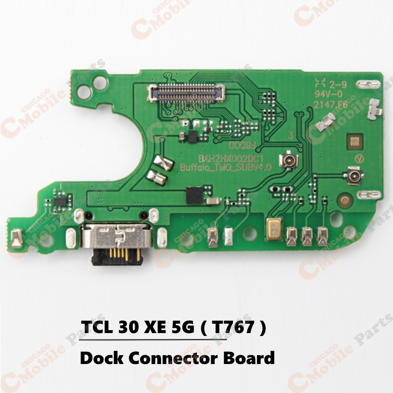 TCL 30 XE 5G Dock Connector Charging Port Board With SIM Card Reader (T767)