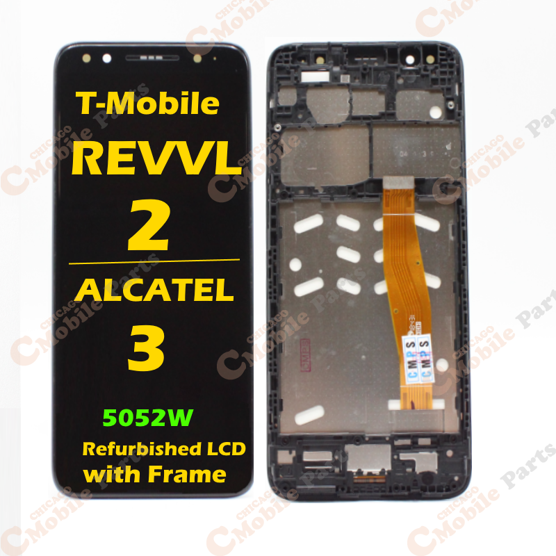 T-Mobile Revvl 2 / Alcatel 3 LCD with Frame ( 5052W / Refurbished )
