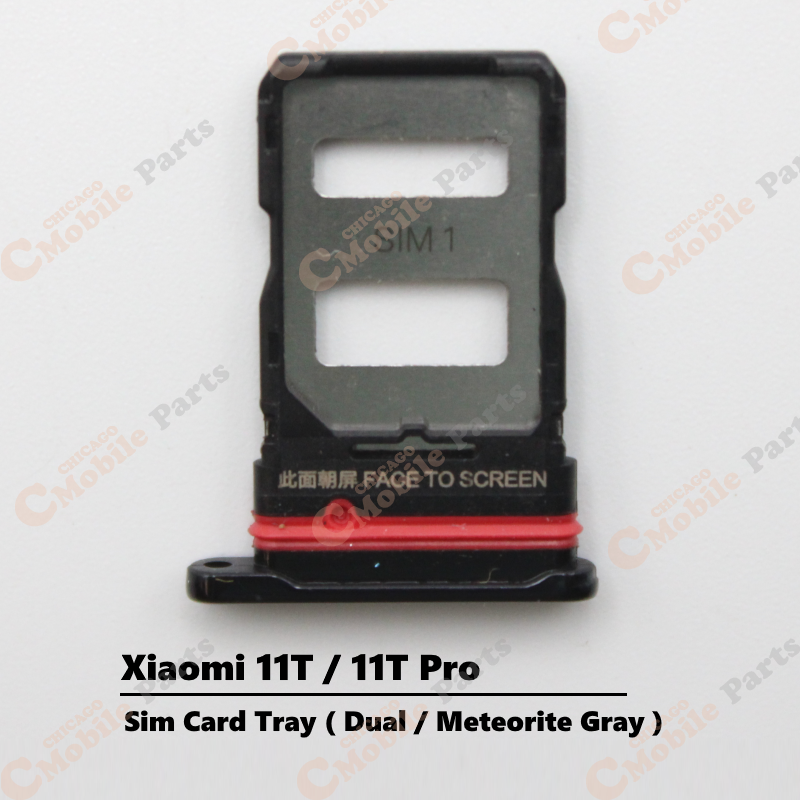Xiaomi 11T / 11T Pro Dual Sim Card Tray Holder ( Dual / Meteorite Gray )