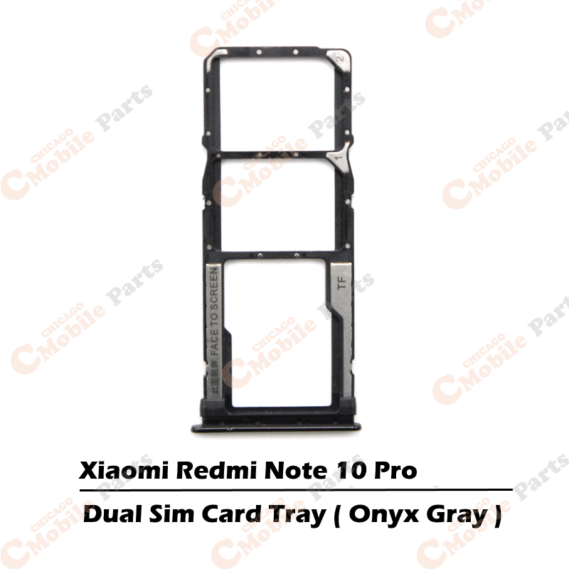 Xiaomi Redmi Note 10 Pro Dual Sim Card Tray Holder ( Dual / Onyx Gray )