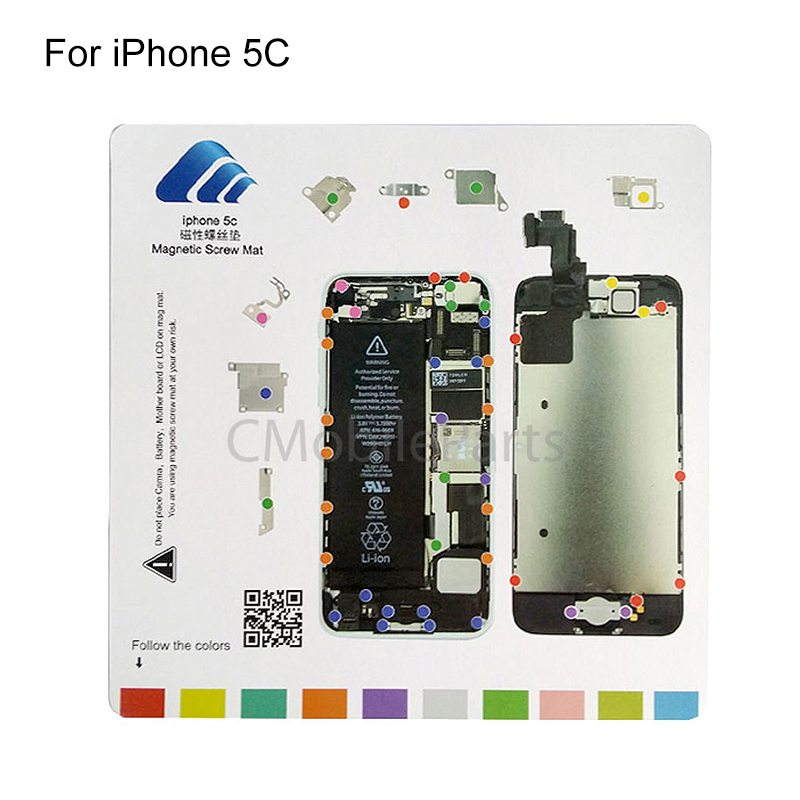 Magnetic Screw Chart Mat for iPhone 5C